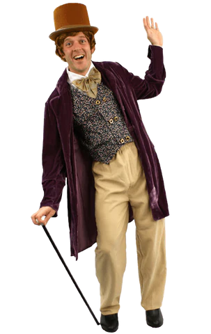 mens willy wonka movie costume